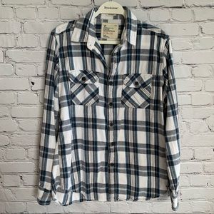 3️⃣✖️3️⃣5️⃣ 🦅 American Eagle Plaid Flannel Shirt